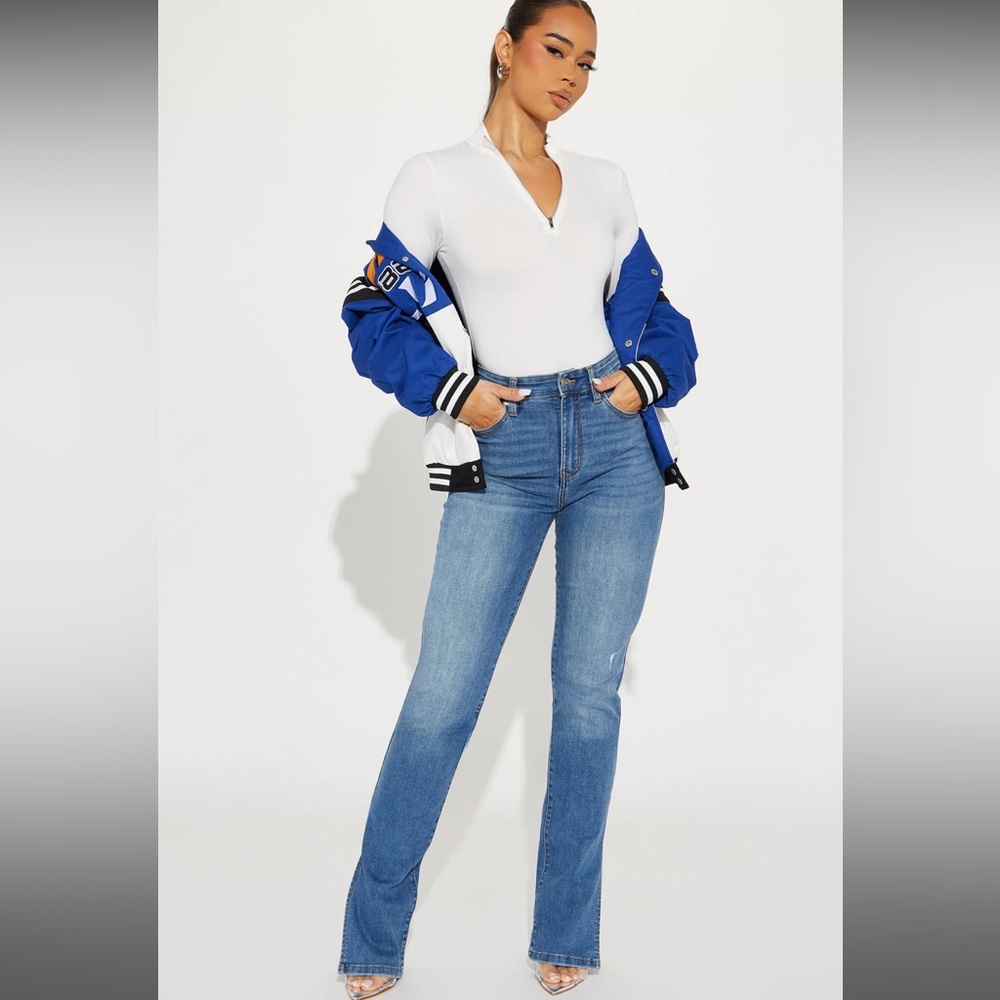 Medium Blue TALL Jeans with Side Split